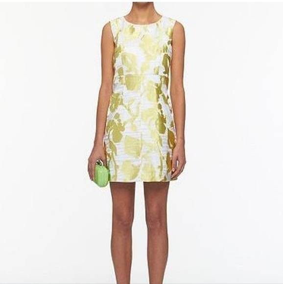Diane Von Furstenberg sz 2 yellow white mini dress - Picture 1 of 6